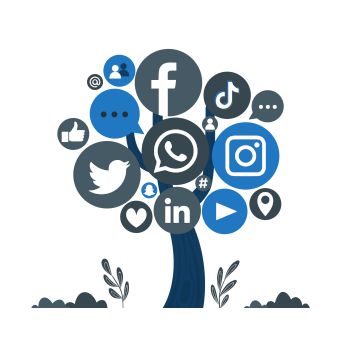 The effects of social media on young people icon